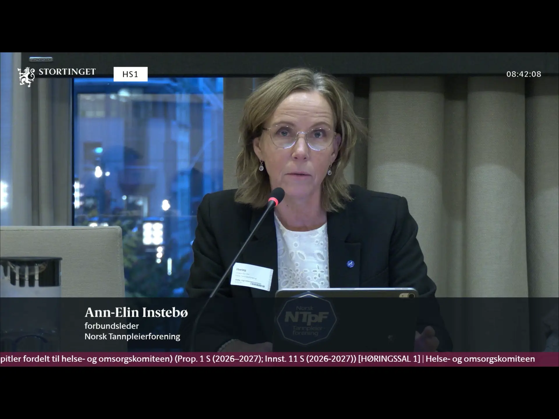 Read more about the article Tannpleierforeningen på høring om statsbudsjettet for 2027