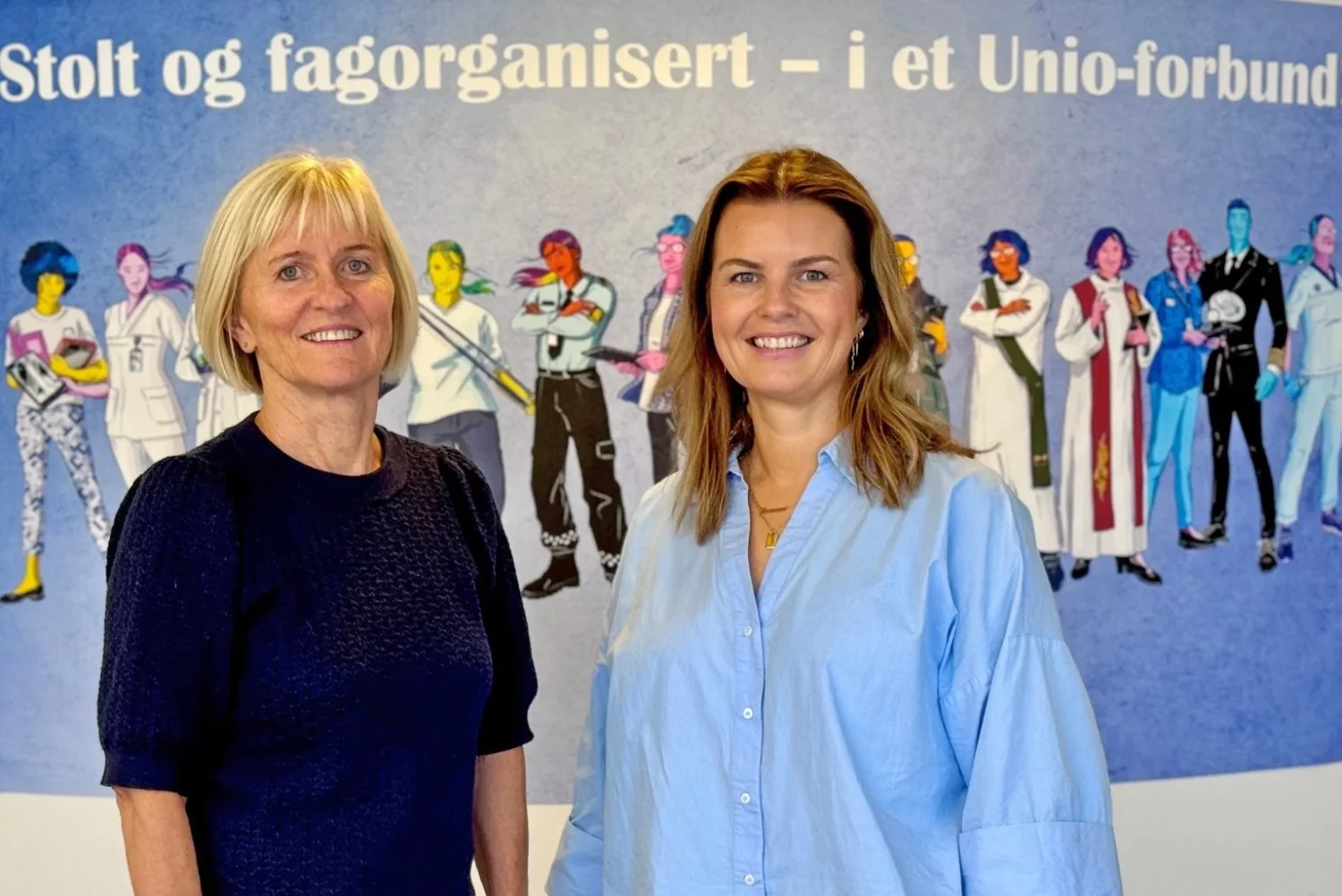 Unio-leder Ragnhild Lied og leder for partneravdelingen i Nordea, Hege Hindrum Killingberg, forlenger Nordea-avtalen. Foto: Hedvig Bjørgum/Unio